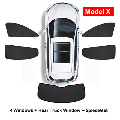 Pentru Tesla Model 3 YXS 2023 Umbrire de soare de confidențialitate Geam lateral de mașină Parasolar Luminar oarbe Plasă de umbrire Personalizată Parbriz față spate