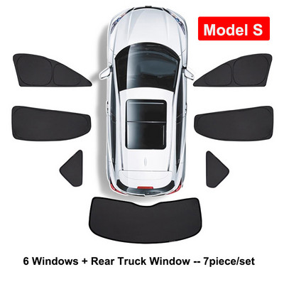 Pentru Tesla Model 3 YXS 2023 Umbrire de soare de confidențialitate Geam lateral de mașină Parasolar Luminar oarbe Plasă de umbrire Personalizată Parbriz față spate