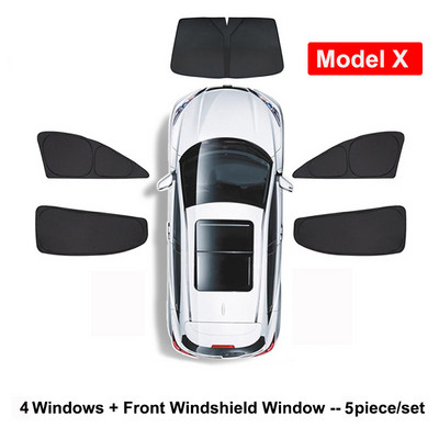Pentru Tesla Model 3 YXS 2023 Umbrire de soare de confidențialitate Geam lateral de mașină Parasolar Luminar oarbe Plasă de umbrire Personalizată Parbriz față spate
