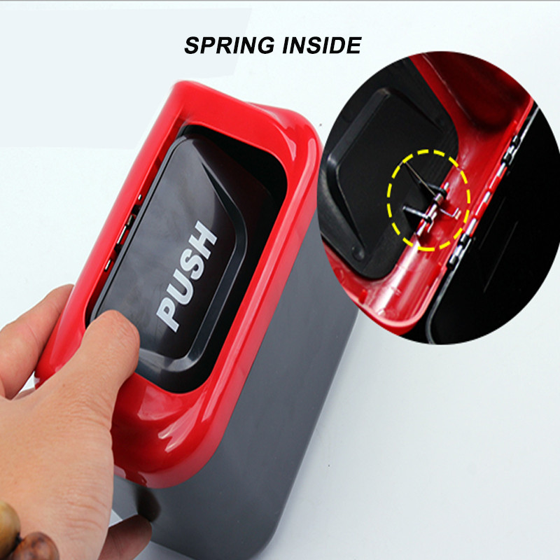 Coș de gunoi auto agățat Cutie de depozitare cutie de gunoi pentru vehicule roșu galben albastru verde Cutie pătrată Accesorii pentru coș de depozitare auto