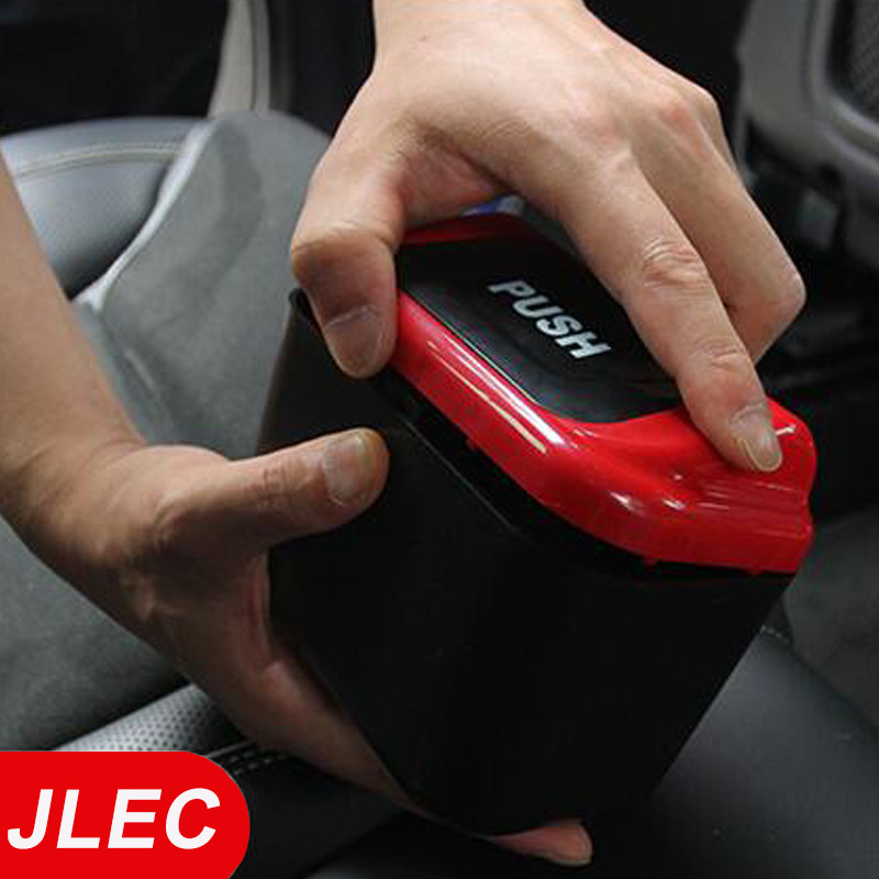 Coș de gunoi auto agățat Cutie de depozitare cutie de gunoi pentru vehicule roșu galben albastru verde Cutie pătrată Accesorii pentru coș de depozitare auto