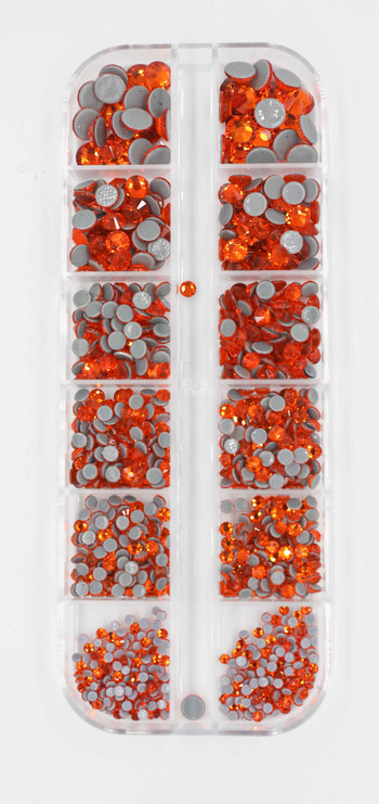 1000 τμχ/κουτί 4 Χρώματα Opal Κρυστάλλινα Hot Fix Nail Art Rhinestones Mix 6 μεγεθών стразы HotFix Rhinestone for Nail Art/Ένδυμα