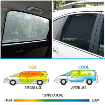 4 ΤΕΜ/Σετ ή 2 ΤΕΜ/Σετ Magnetic Car Side Window SunShades Mesh Shade Blind For Honda VEZEL/XRV/HRV 2013-2019