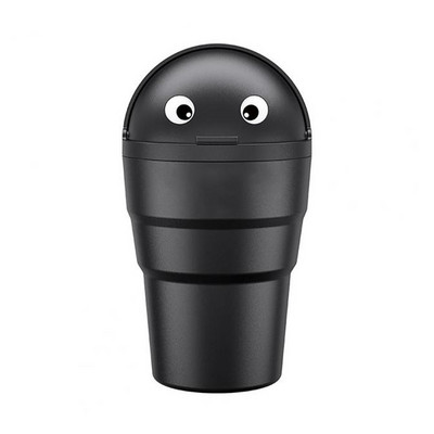 Coș de gunoi universal pentru mașină, cutie de depozitare organizatoare cu capac batant, drăguț, mini coș de gunoi auto etanș pentru vehicule pentru mașină