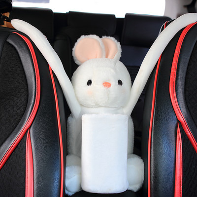 Creativ iepure miel vulpe coș de gunoi pentru mașină jucărie de plus animal păpușă cutie de șervețele cutie de depozitare автомобильный мусорный бак