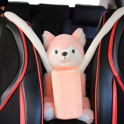 Creativ iepure miel vulpe coș de gunoi pentru mașină jucărie de plus animal păpușă cutie de șervețele cutie de depozitare автомобильный мусорный бак