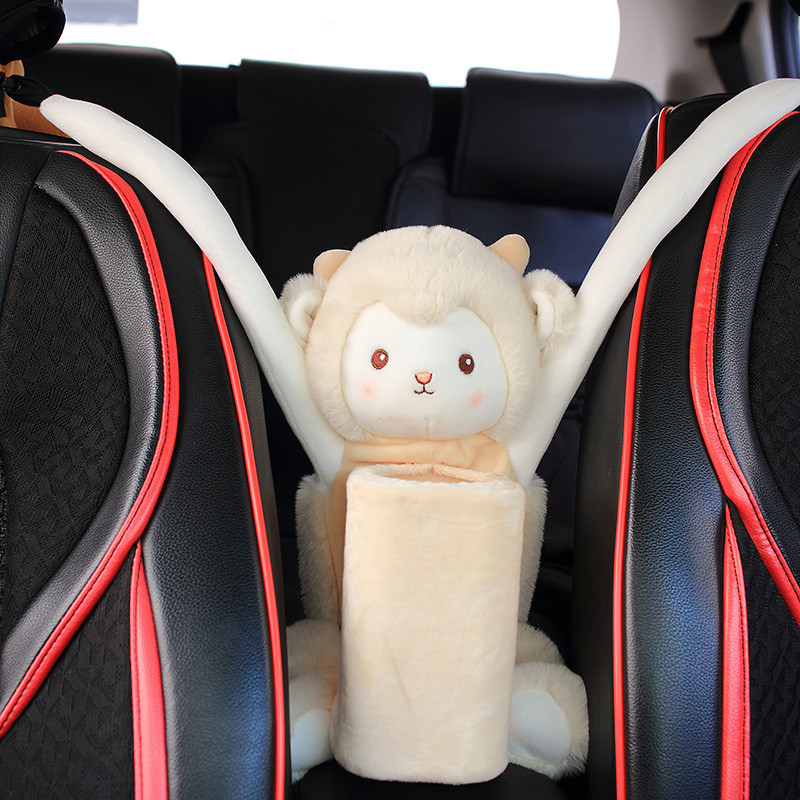 Creativ iepure miel vulpe coș de gunoi pentru mașină jucărie de plus animal păpușă cutie de șervețele cutie de depozitare автомобильный мусорный бак