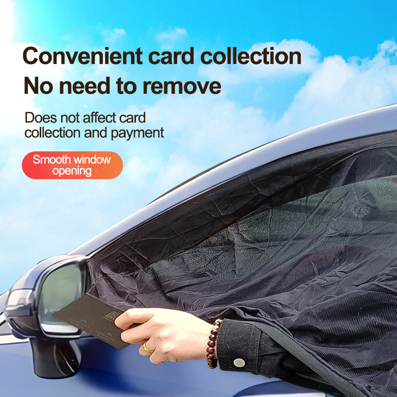 Noua vânzare fierbinte, 1 buc. Husa neagră de umbrire pentru fereastră de mașină pentru camioane Sedan Capacul de umbrire pentru geam lateral de înaltă calitate