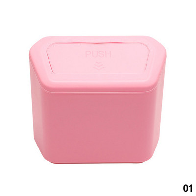 Coș de gunoi auto agățat Coș de gunoi pentru praf Cutie de depozitare Negru Albastru Roz PP Pătrat Tip de presare Coș de gunoi Accesorii auto