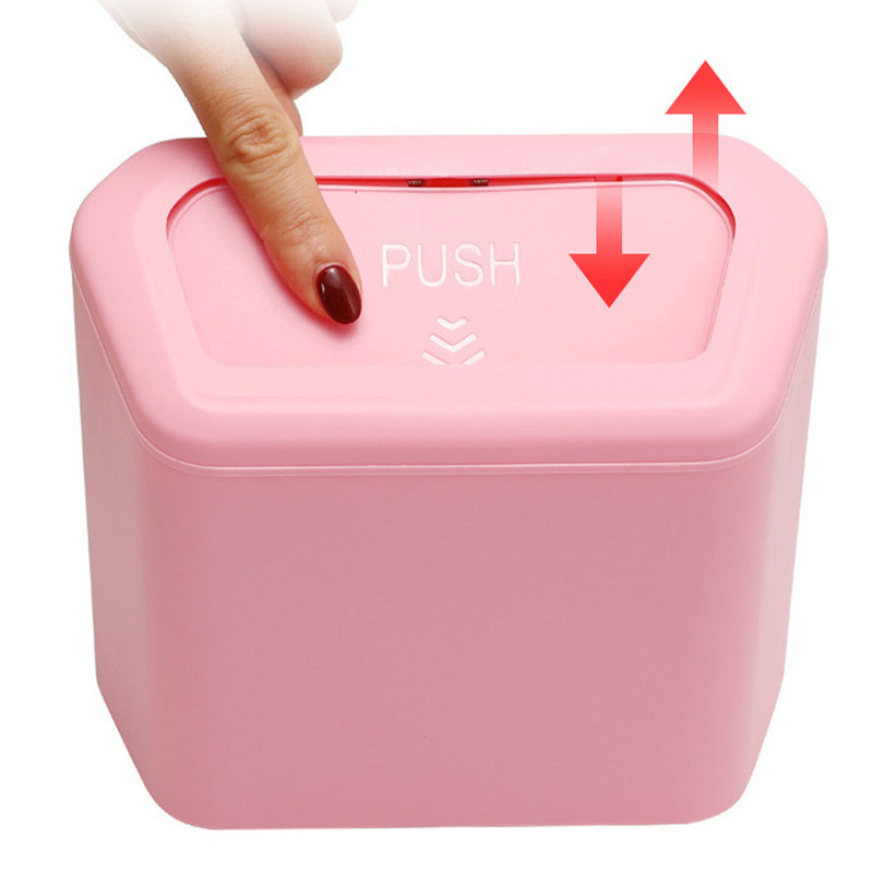 Coș de gunoi auto agățat Coș de gunoi pentru praf Cutie de depozitare Negru Albastru Roz PP Pătrat Tip de presare Coș de gunoi Accesorii auto