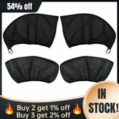 4 buc Umbrie de soare cu două straturi pentru geamul lateral al mașinii Plasă anti țânțari Parasolar UV Vizor Scut Accesorii auto universale