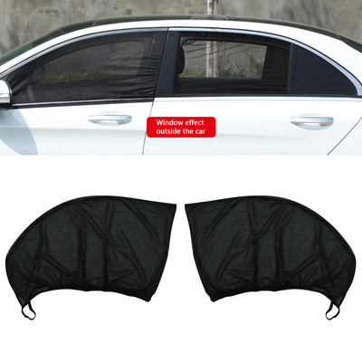 4 buc Umbrie de soare cu două straturi pentru geamul lateral al mașinii Plasă anti țânțari Parasolar UV Vizor Scut Accesorii auto universale