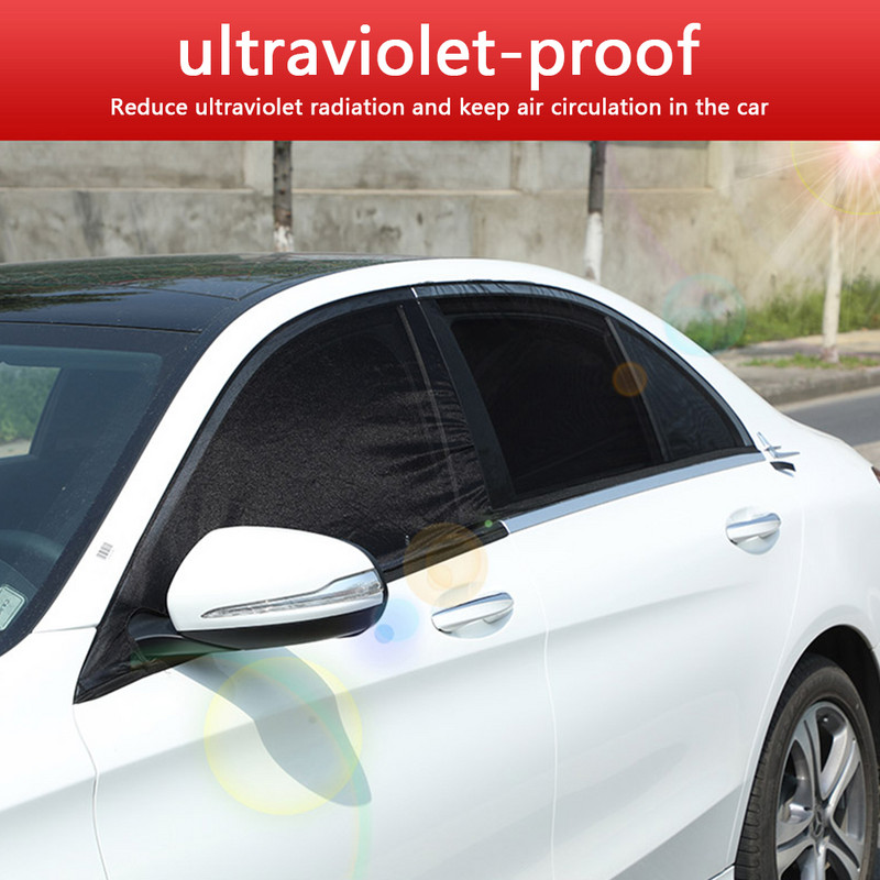 4 buc Umbrie de soare cu două straturi pentru geamul lateral al mașinii Plasă anti țânțari Parasolar UV Vizor Scut Accesorii auto universale