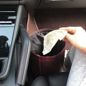 Coș de gunoi pliabil din piele Suport organizator pentru deșeuri Coș de gunoi impermeabil Coș de gunoi pliabil pentru mașină