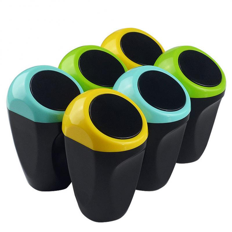 Coș de gunoi simplu pentru mașină, cu înălțime de 15 cm, auto-elastic, din plastic ABS, suport pentru praf, sac de depozitare pentru gunoi, accesorii auto