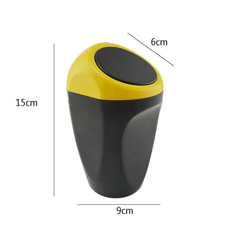 Coș de gunoi simplu pentru mașină, cu înălțime de 15 cm, auto-elastic, din plastic ABS, suport pentru praf, sac de depozitare pentru gunoi, accesorii auto