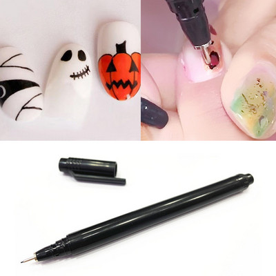 1db Nail Art Graffiti toll festő bélés ecset fekete absztrakt vonalak pont finom részletek DIY festés körömdíszítő manikűr eszközök SF2HLW