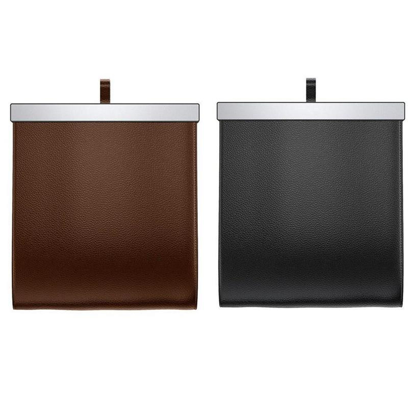 Coș de gunoi din piele de mașină pentru scaunul din spate auto Coș de gunoi Organizator de coș de gunoi sac de depozitare pentru Audi pentru BMW pentru VW