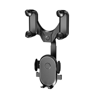 Oglindă retrovizoare pentru mașină Suport pentru telefon inteligent universal, rotativ 360°, retractabil, Suport pentru telefon pentru mașină, Înregistrator de conducere Suport GPS/DVR