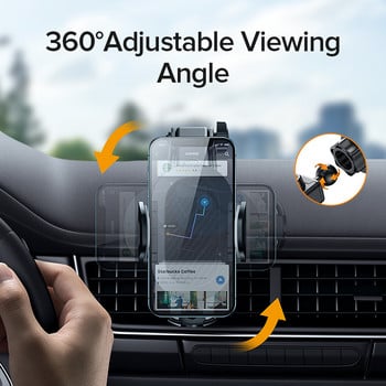 Βάση τηλεφώνου αυτοκινήτου 360° Παρμπρίζ Κινητό Υποστήριξη Smartphone Universal Mount Stand για iPhone 12 11 7 8 Samsung Huawei