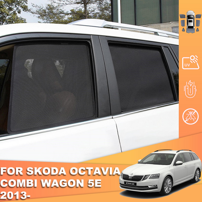 Skoda Octavia Touring Combi Mk3 2012-2019 mágneses autó napernyő első szélvédő keret függöny hátsó oldalablak napernyőkhöz