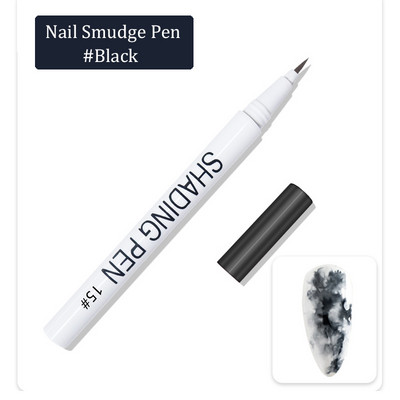 1 gab. Nail Art Graffiti pildspalva, melna zelta krāsa UV gēla laka dizaina punktiņu krāsošana zīmēšanas pildspalva Liner Brush nagu nagu DIY ziedu rīki