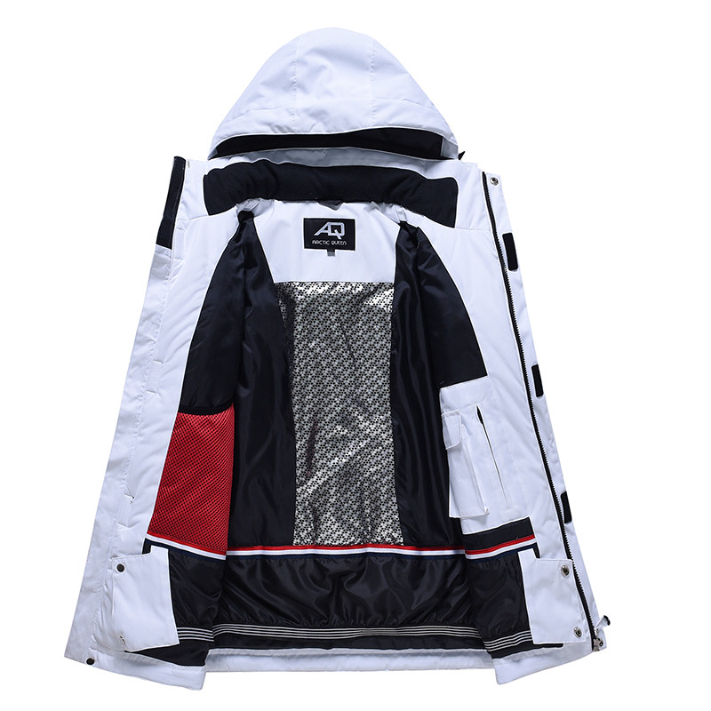 Set de costum de schi pentru bărbați, în aer liber, cald, impermeabil, rezistent la vânt, respirabil, pentru bărbați, iarna, pentru femei, jachetă și pantaloni pentru snowboard.