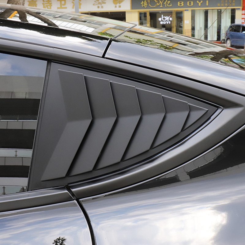 Tesla Model Y Tunning Tartozékokhoz Autó hátsó háromszög ablak redőnyök Háromszög napernyő Módosított autó dekoráció