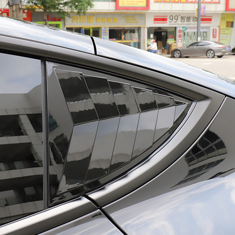 Tesla Model Y Tunning Tartozékokhoz Autó hátsó háromszög ablak redőnyök Háromszög napernyő Módosított autó dekoráció