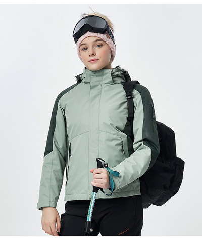 Costum de schi pentru femei Jachetă termică de schi Seturi de pantaloni rezistente la vânt, impermeabile, pentru schi, snowboarding, jachetă de iarnă, pentru femei, haină de zăpadă