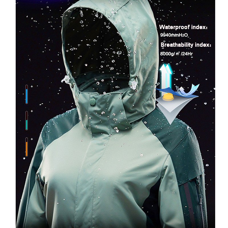 Costum de schi pentru femei Jachetă termică de schi Seturi de pantaloni rezistente la vânt, impermeabile, pentru schi, snowboarding, jachetă de iarnă, pentru femei, haină de zăpadă