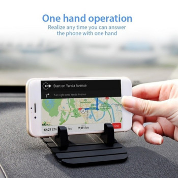 Противоплъзгащ се силиконов държач за кола Подложка Подложка Стойка за табло Стойка за телефон GPS скоба за iPhone Samsung Xiaomi Huawei Универсален