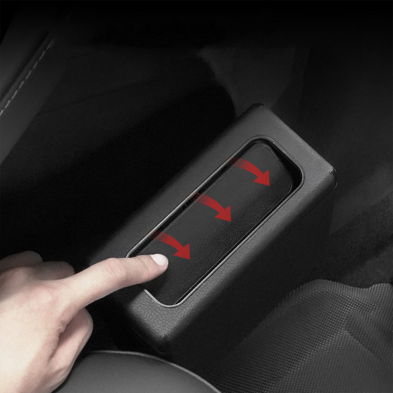 Mini coș de gunoi suspendat pentru mașină Organizator de gunoi pentru vehicule Cutie de depozitare cutie de praf Tip de presare Coș de gunoi ABS Accesorii interioare auto