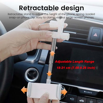 360° монтиране на огледало за обратно виждане на кола, държач за телефон, регулируема мобилна поддръжка за iPhone 13, GPS седалка, стойка за смартфон, стойка за държач за телефон в кола