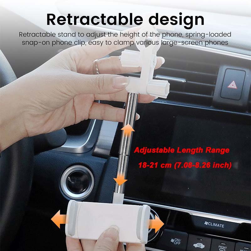 360°-os autós visszapillantó tükörre szerelhető telefontartó Állítható mobiltartó iPhone 13 GPS-ülés okostelefonhoz autós telefontartó állvány