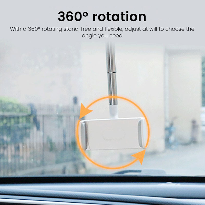 360°-os autós visszapillantó tükörre szerelhető telefontartó Állítható mobiltartó iPhone 13 GPS-ülés okostelefonhoz autós telefontartó állvány