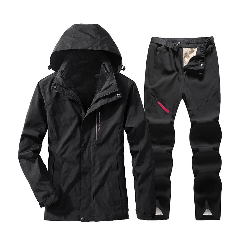 Costum de schi pentru femei, iarnă, în aer liber, jachetă și pantaloni, impermeabili, pentru zăpadă, impermeabili, pantaloni termici pentru zăpadă, schi, seturi pentru snowboarding.