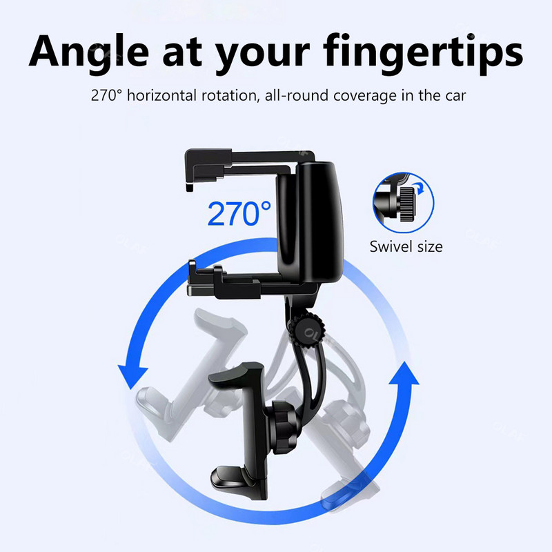 Olaf Držač za telefon u automobilu Podrška za mobitel u automobilu 360 rotirajući držač za mobilni telefon u automobilu GPS za Huawei Xiaomi iPhone auto držač