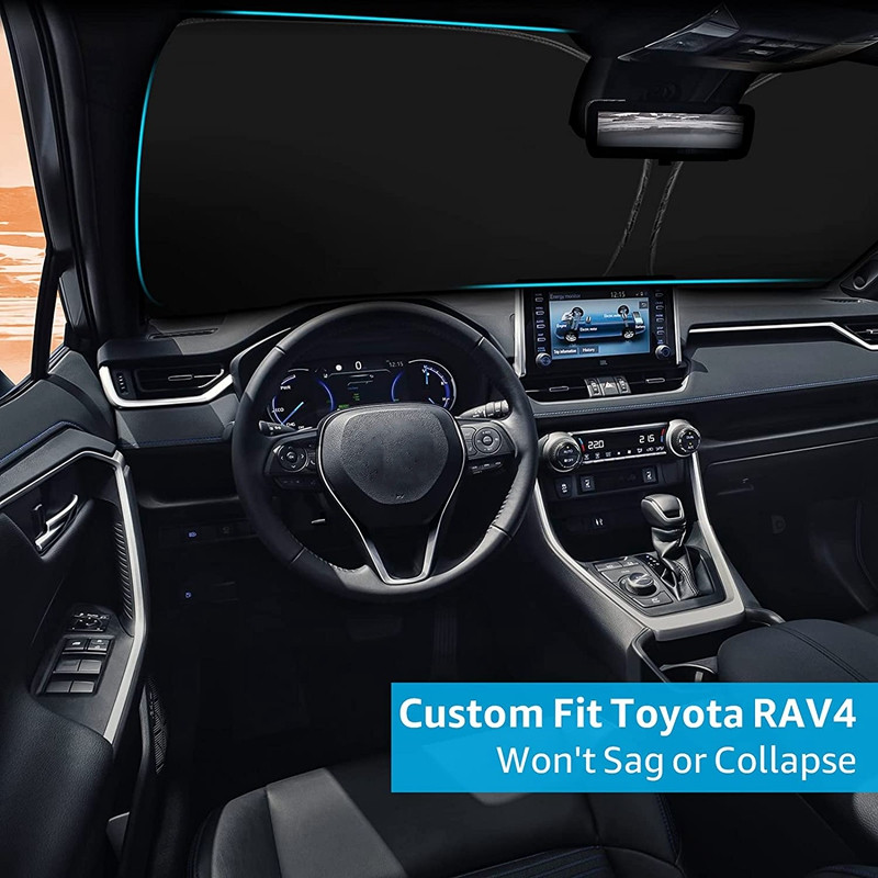 Umbrelă de soare pentru geamul din față a mașinii Parasol Coche Parbriz Parasolar Umbrire Protecție solară pentru Toyota RAV4 2019 - 2022 Accesorii