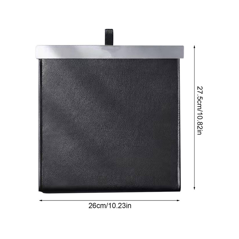 Geantă de gunoi auto din piele pentru Tesla Model 3 YX, impermeabilă, suspendată pe bancheta din spate, coș de gunoi pentru interiorul mașinii.