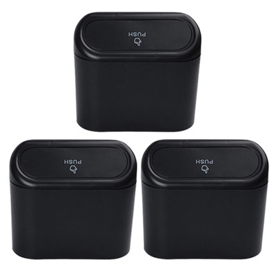 Coș de gunoi pentru mașină ABS pătrat Coș de gunoi agățat pentru gunoi Cutie de depozitare Cutie de depozitare Accesorii interioare auto pentru mașină