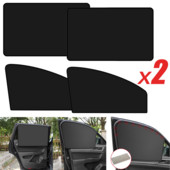 Parasolar geam lateral mașină Montaj magnetic Protector UV de vară Auto față spate Perdele neagră pentru geam Accesorii auto Interior