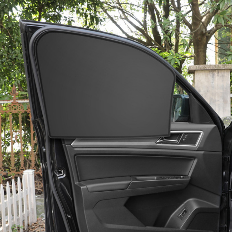 Parasolar geam lateral mașină Montaj magnetic Protector UV de vară Auto față spate Perdele neagră pentru geam Accesorii auto Interior