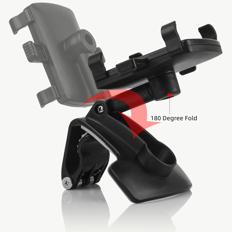 Clip pentru bordul mașinii Suport pentru telefon mobil oglindă retrovizoare pentru mașină parasolar Suport pentru telefon de navigație cu închidere Suport telefon pentru mașină