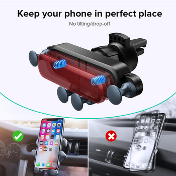 Βάση τηλεφώνου αυτοκινήτου Gravity Βάση αεραγωγού Βάση κινητού τηλεφώνου στο αυτοκίνητο Υποστήριξη για iPhone 13 12 Xiaomi Universal GPS Stand