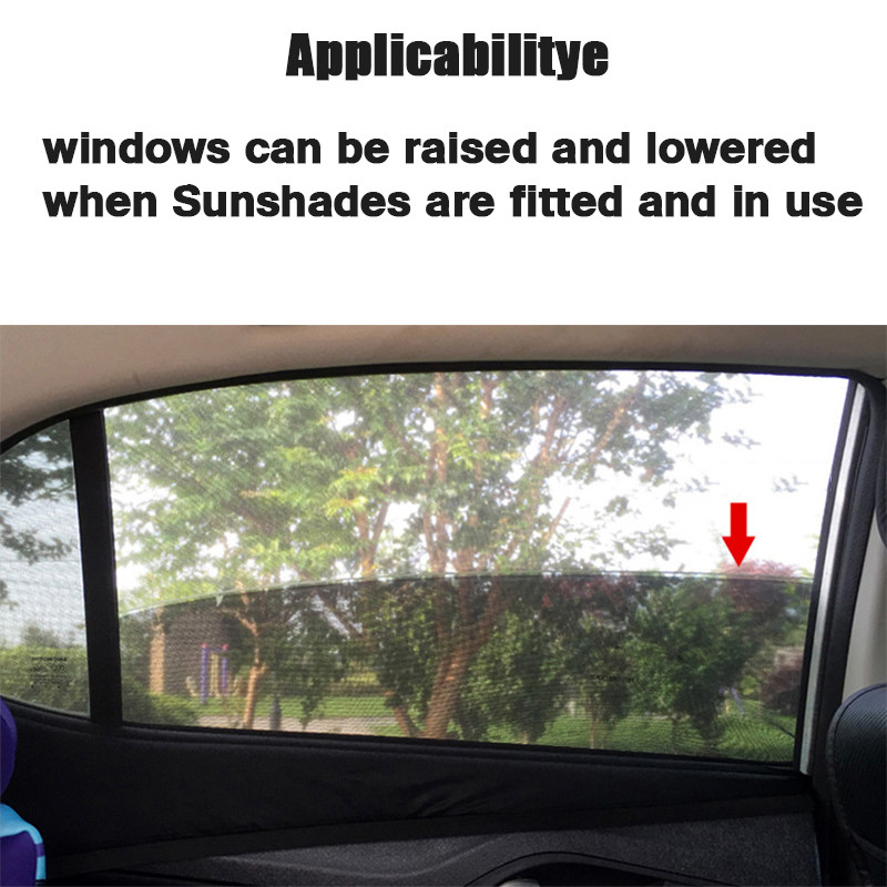 2 stücke Auto Fenster Bildschirm Tür abdeckungen vorne Rückseite