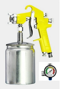 1.5--1.7 Pistol de pulverizare pentru vopsea cu ulei auto, camion pentru mașină, pistol de ejectare cu jet de acoperire din lemn pentru casă