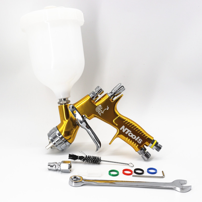 Kvaliteetne pihustuspüstol Ntools GTI Pro värvimispüstol TE20/T110 1,3/1,8 mm otsikuga värvipüstol veepõhine õhupihustuspüstol Airbrush