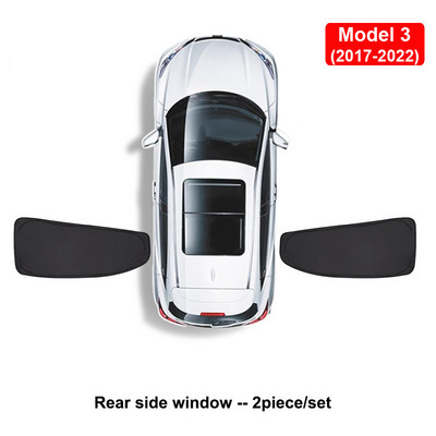 Umbrire de soare auto pentru Tesla Model 3 YXS 2021 2022 Protector de husă de parbriz pentru geam lateral față, umbrire pentru copii