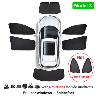 Umbrire de soare auto pentru Tesla Model 3 YXS 2021 2022 Protector de husă de parbriz pentru geam lateral față, umbrire pentru copii